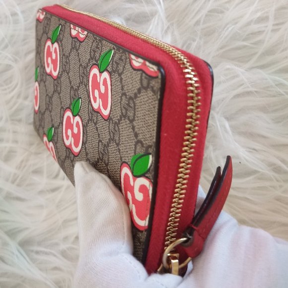 🍎AMAZING EUC! Gucci GG Supreme Ltd Ed Zippy Long Wallet w/ Dust Bag & Box🍎 - Picture 15 of 15